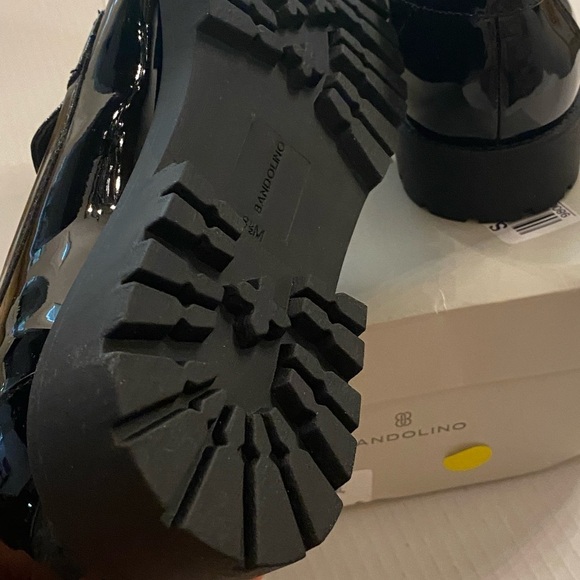 Bandolino Women’s Black Patent Loafers Tassel Fillups Vegan New 8.5 w Box - Picture 6 of 13